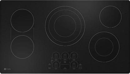 GE Profile PEP7036DTBB 36 Inch Electric Smart Cooktop 5 Elements, Smooth Glass Surface, SyncBurners, Tri Dual Ring Elements, Wi-Fi,Control Lock, All-Off Feature, Precision Temperature Control, Hot Surface Indicator, ADA 369654