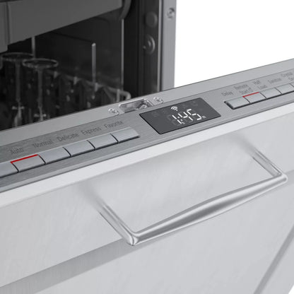 Bosch 800 Series  SGV78C53UC 24 Inch Fully Integrated Built In Panel Ready Smart Dishwasher 15 Place Setting 6 Wash Cycles, 3rd Rack, 42 dBA, Precision Wash ADA, 101258