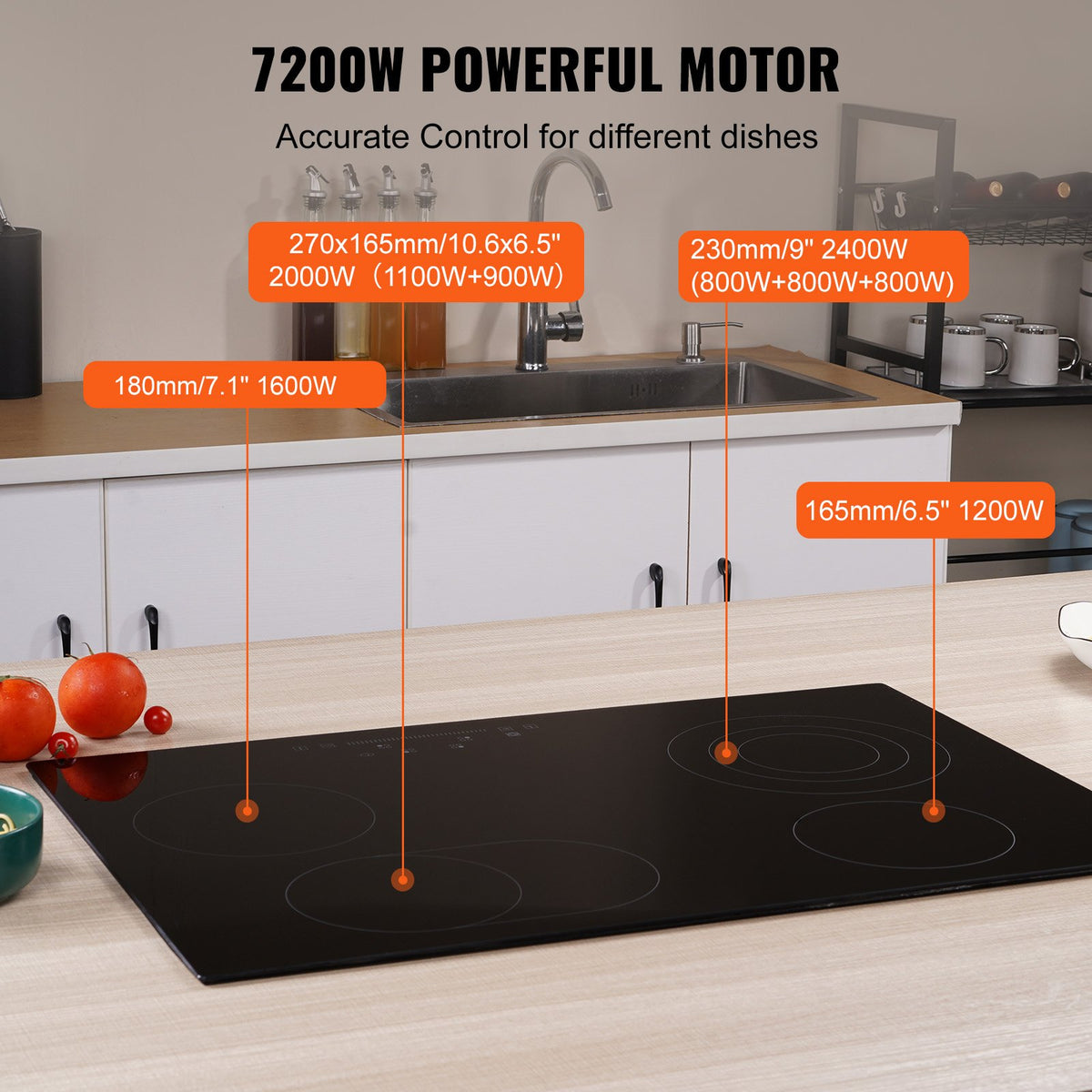 New Open Box VEVOR RVG3355 , 30 Inch Built in Electric Cooktop, Stove ...