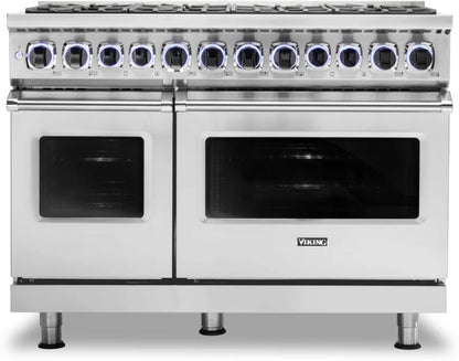 Viking 7 Series  VDR74828BSS 48 Inch Freestanding Professional Dual Fuel Gas Range , 8 Sealed Burners, Double Oven, 7.3 Cu. Ft. , Self Clean, CoolLit LED, VariSimmer, Elevation Burners, Stainless Steel, Natural Gas, New Open Box