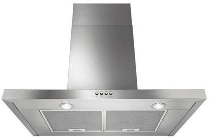 Whirlpool WVW57UC0FS 30 Inch Wall Mount Chimney Range Hood with 400 CFM, LED Task Lighting, Dishwasher Safe Filters, In-Line Smart Blower, 3 Speeds and Convertible Ventilation, 369262