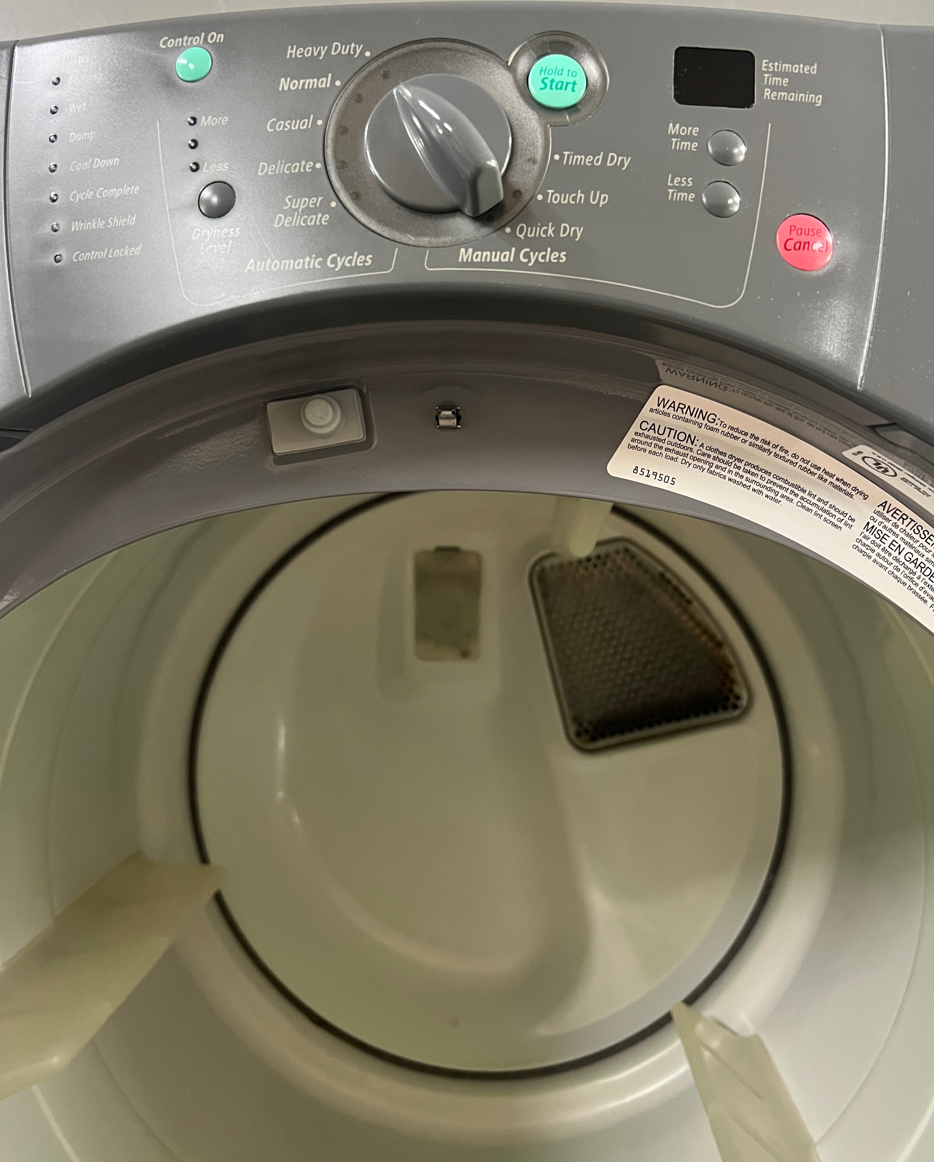 Grey whirlpool deals washer and dryer