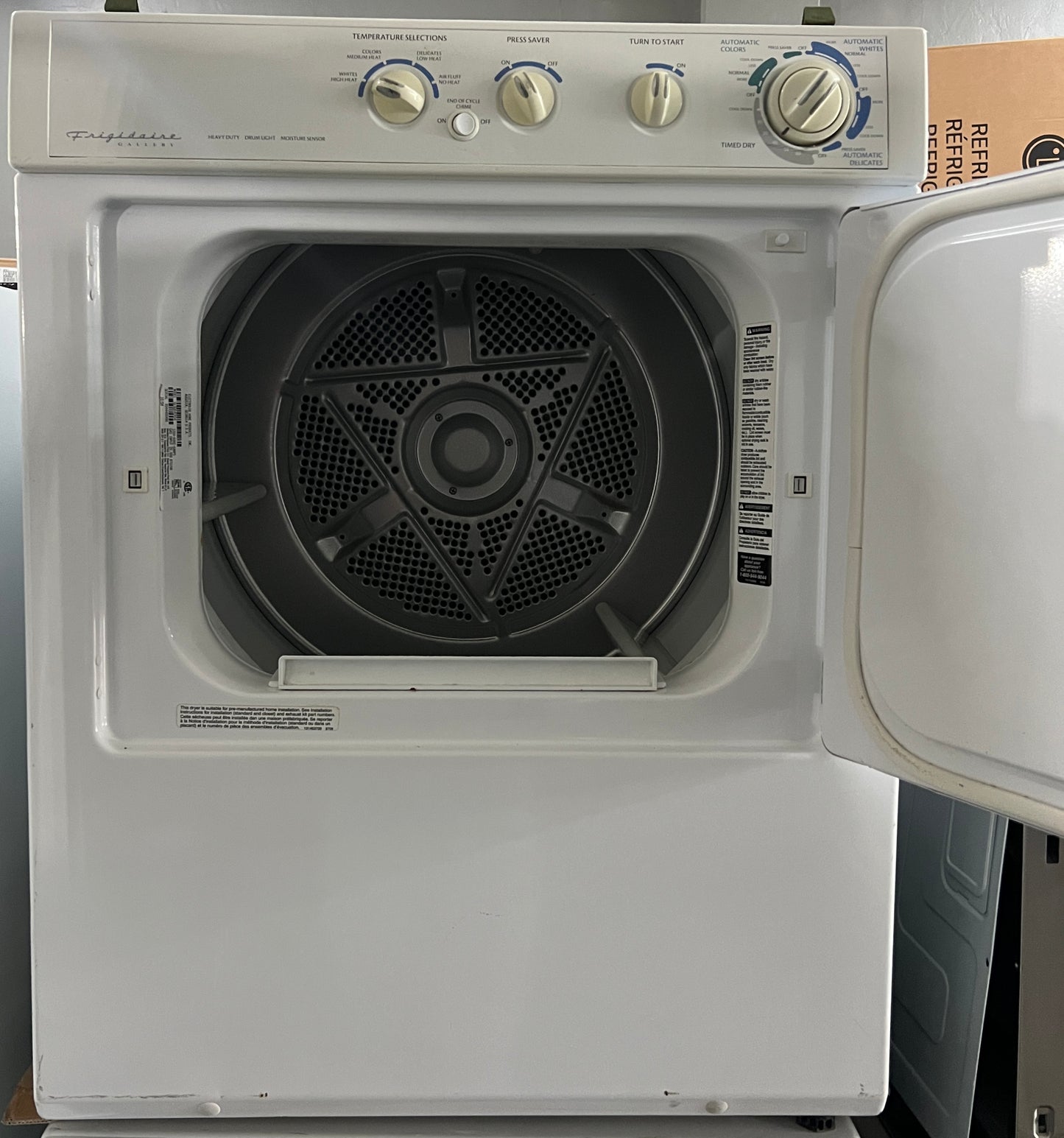 Frigidaire Front Load Gas Dryer in White Used and Working 888248