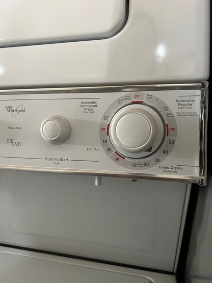 Whirlpool 24 Inch Washer & Electric Dryer In White Laundry Center,  lte5243dqb, 888746