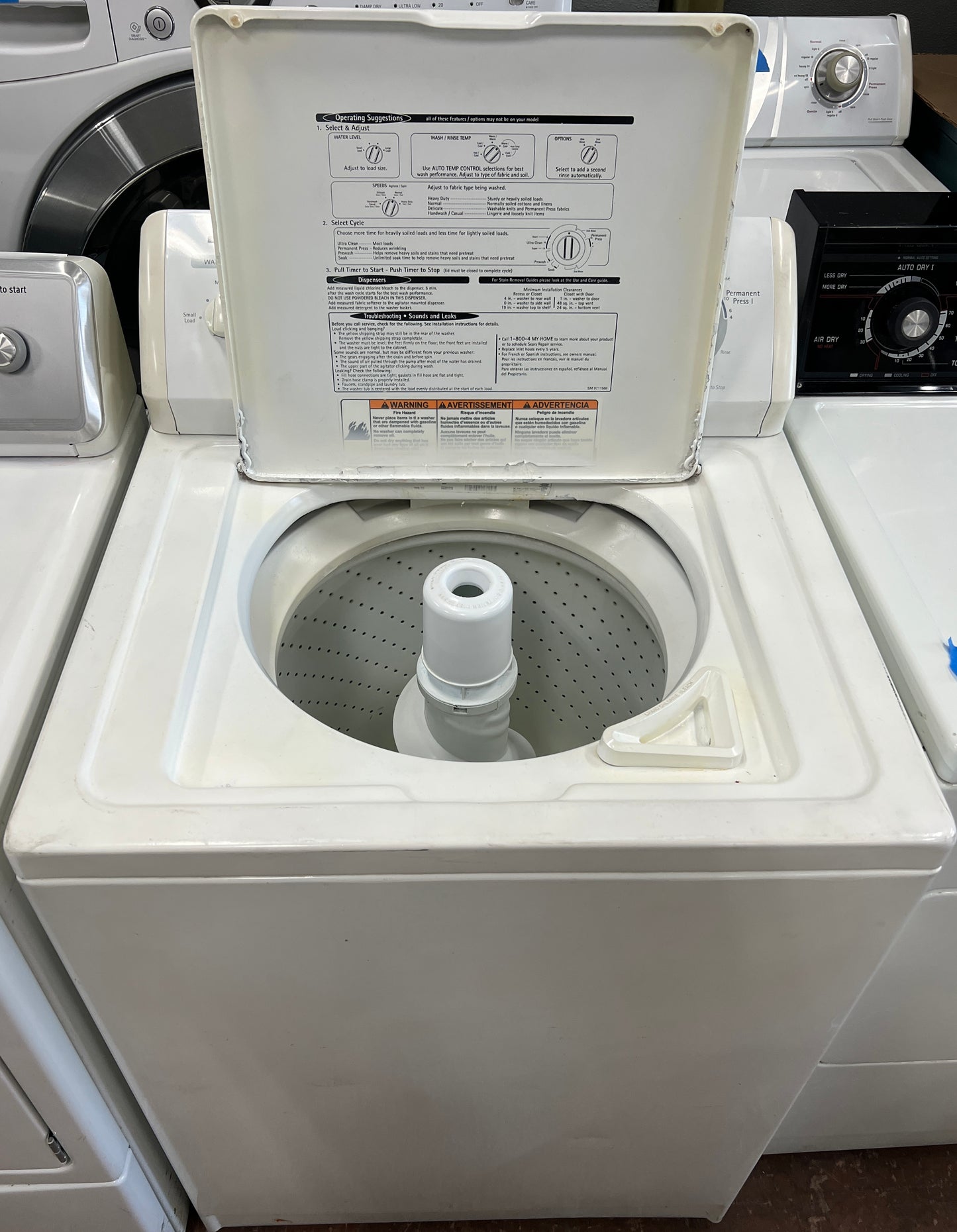 Kenmore Top Load Washer — Sally's Appliances