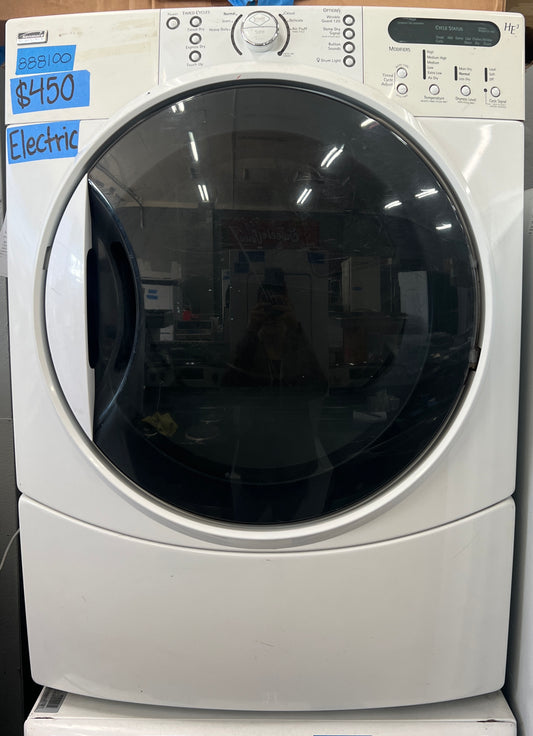 Kenmore Elite Front Load White Electric Dryer 888100