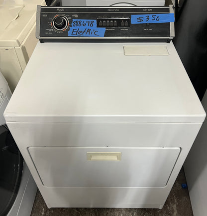 Whirlpool Front Load Electric Dryer, White,Used,Working, 888678