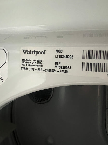 24" Whirlpool Washer & Electric Dryer Combo Stackable Laundry Center 888212