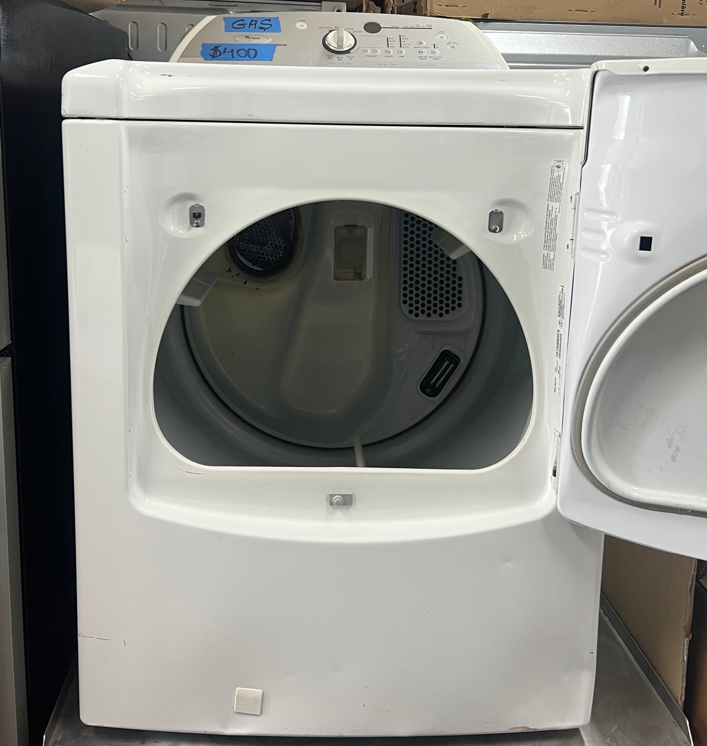 Whirlpool White Gas Dryer Used and Working 888768
