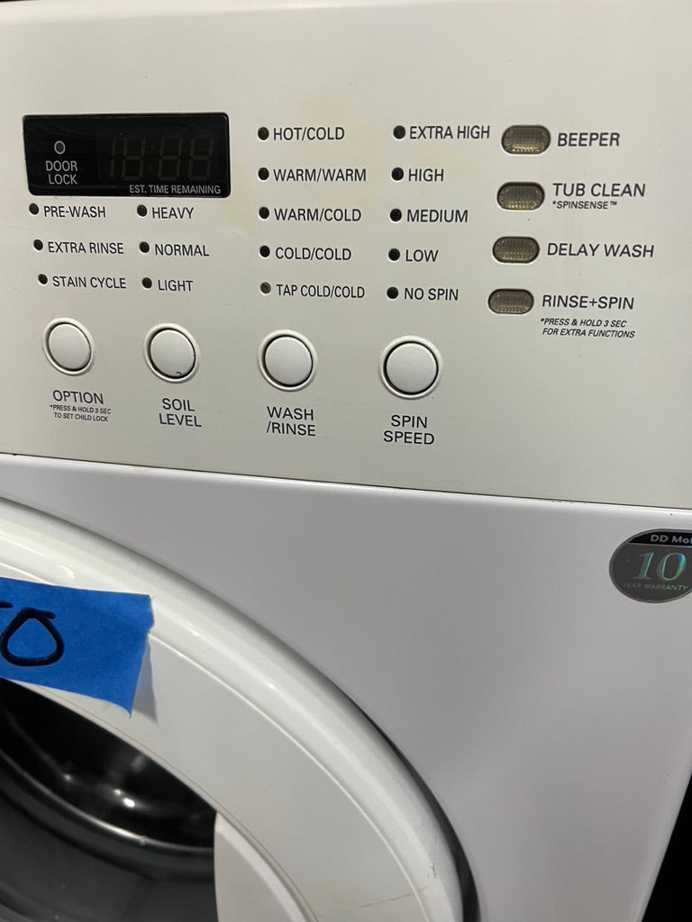 LG Front Load Washer and Stackable Electric Dryer White 888145 wm2010cw