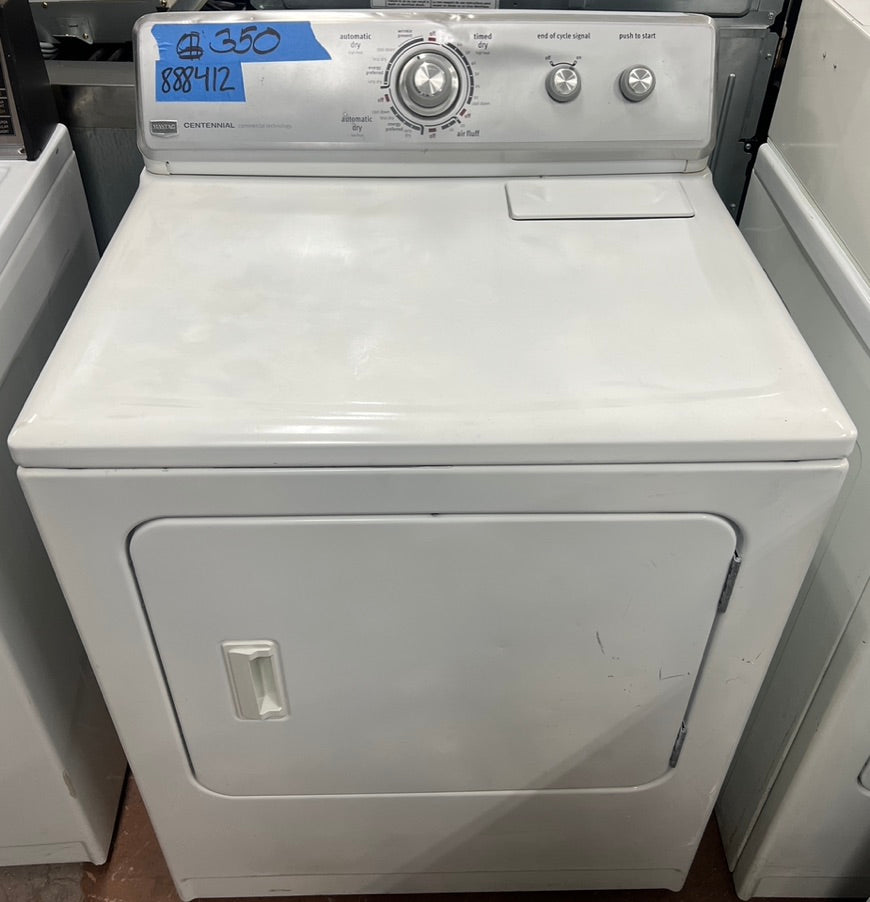 Maytag Front Load Electric Dryer in White Used Working 888412