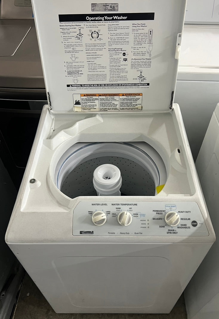 Kenmore Portable Heavy Duty Top Load Washer in White 888211