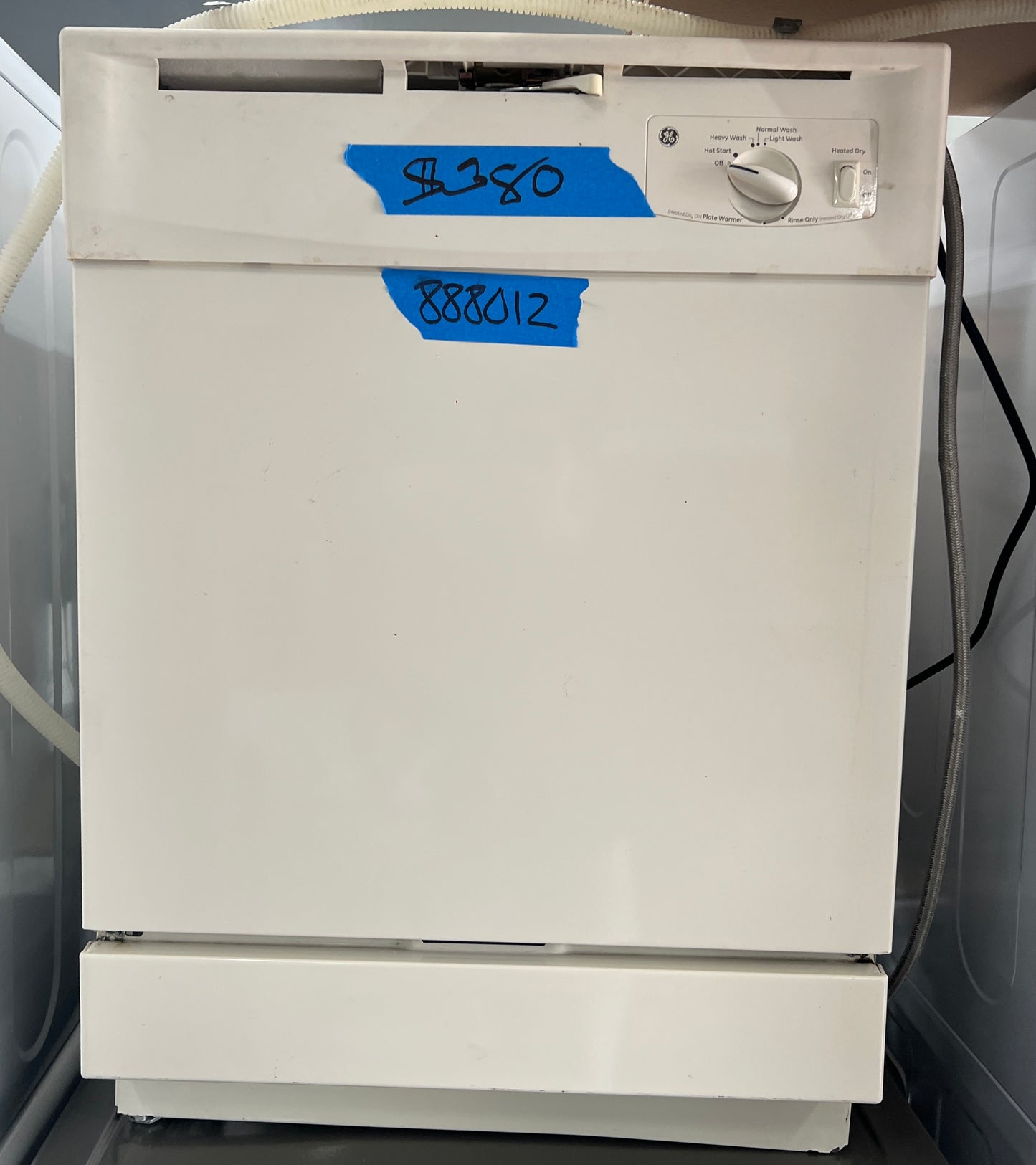 24" GE Dishwasher in Color Off White Used with Warranty 888012