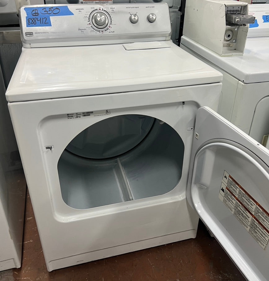 Maytag Front Load Electric Dryer in White Used Working 888412