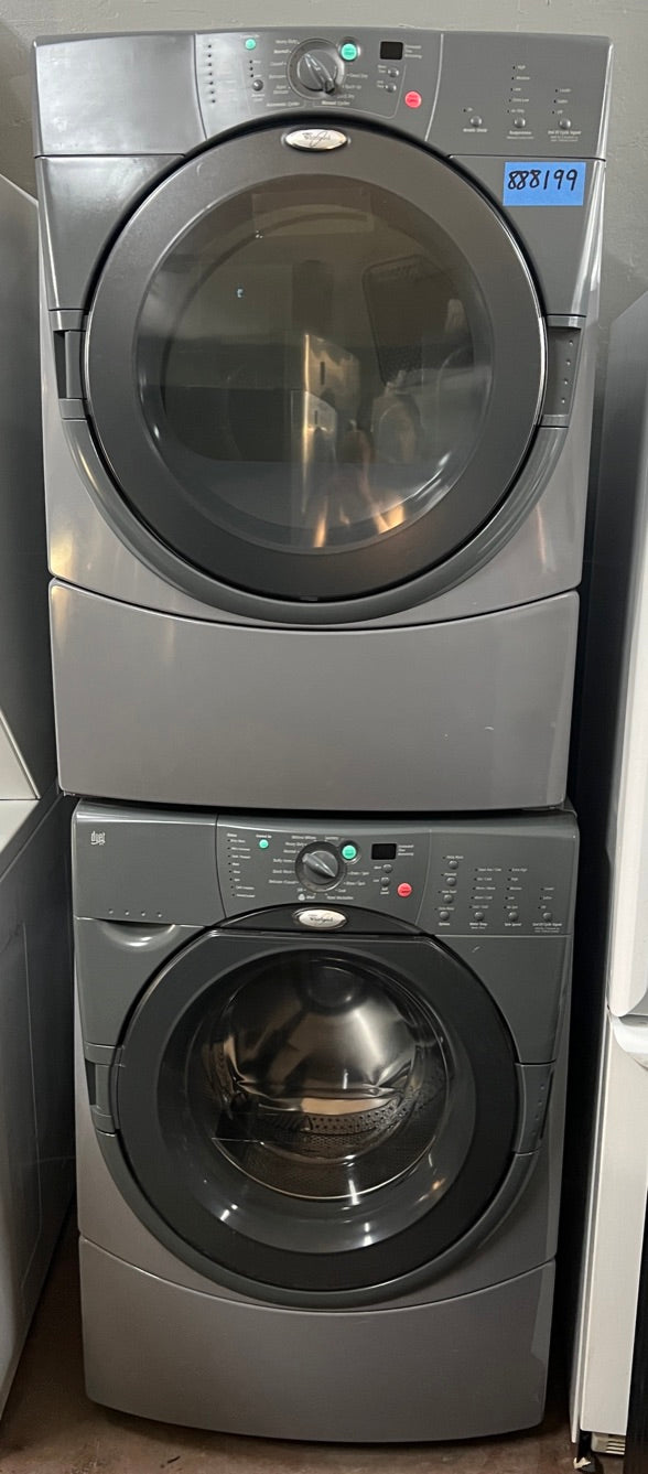 Whirlpool Washer and Electric Dryer Grey Color Set 888199