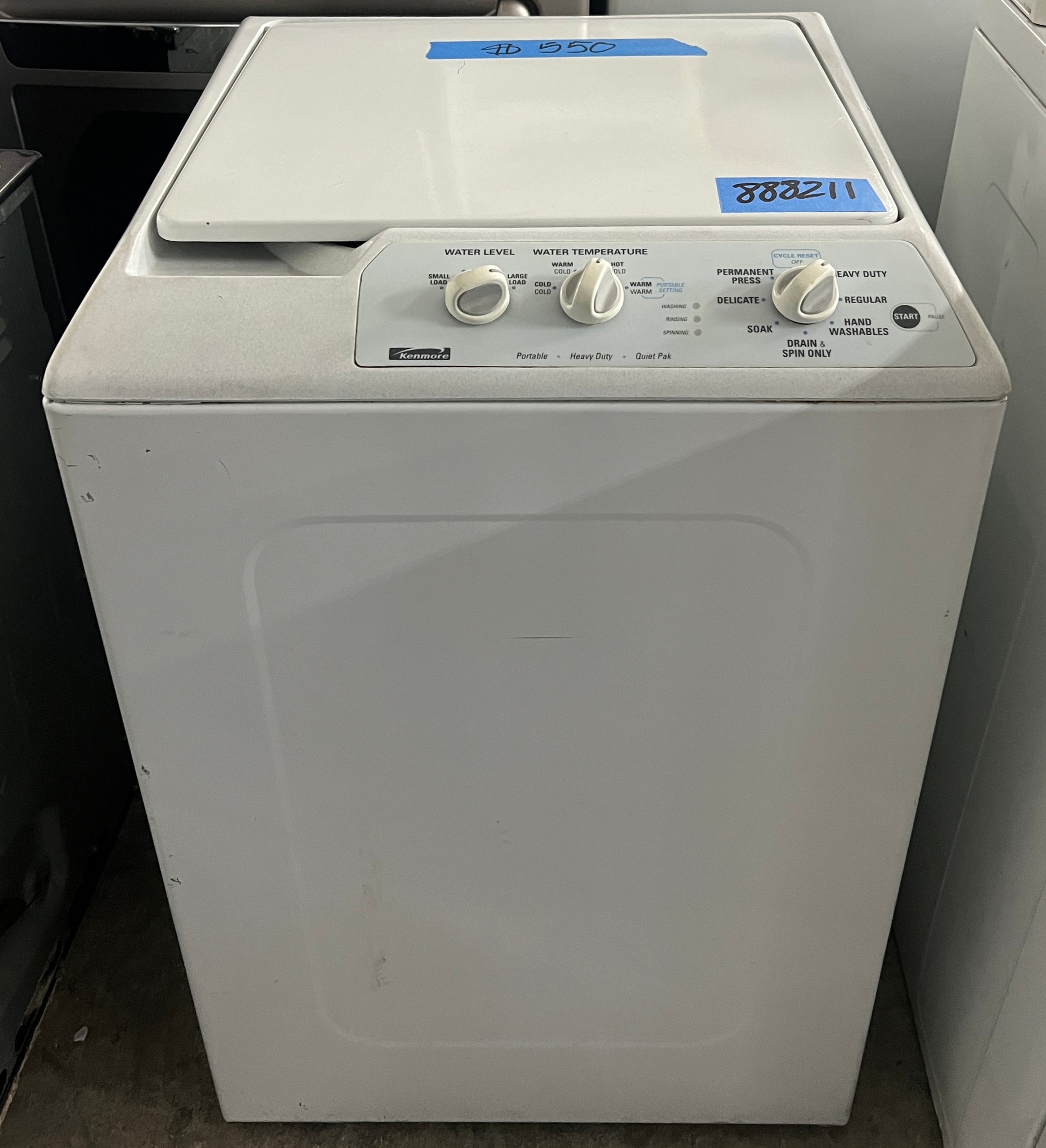 Kenmore Top Load Washer 70 Series in Off White 999317, 110. 82873820 –  APPLIANCE BAY AREA