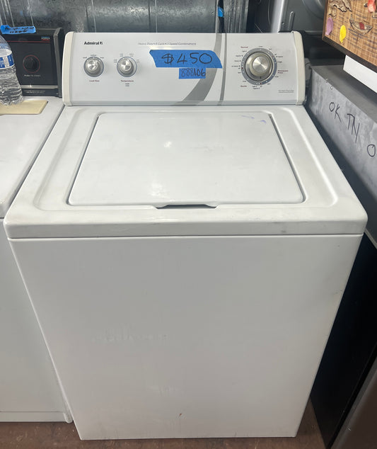 Admiral Top Load Washer Used Working Condition in White 888106