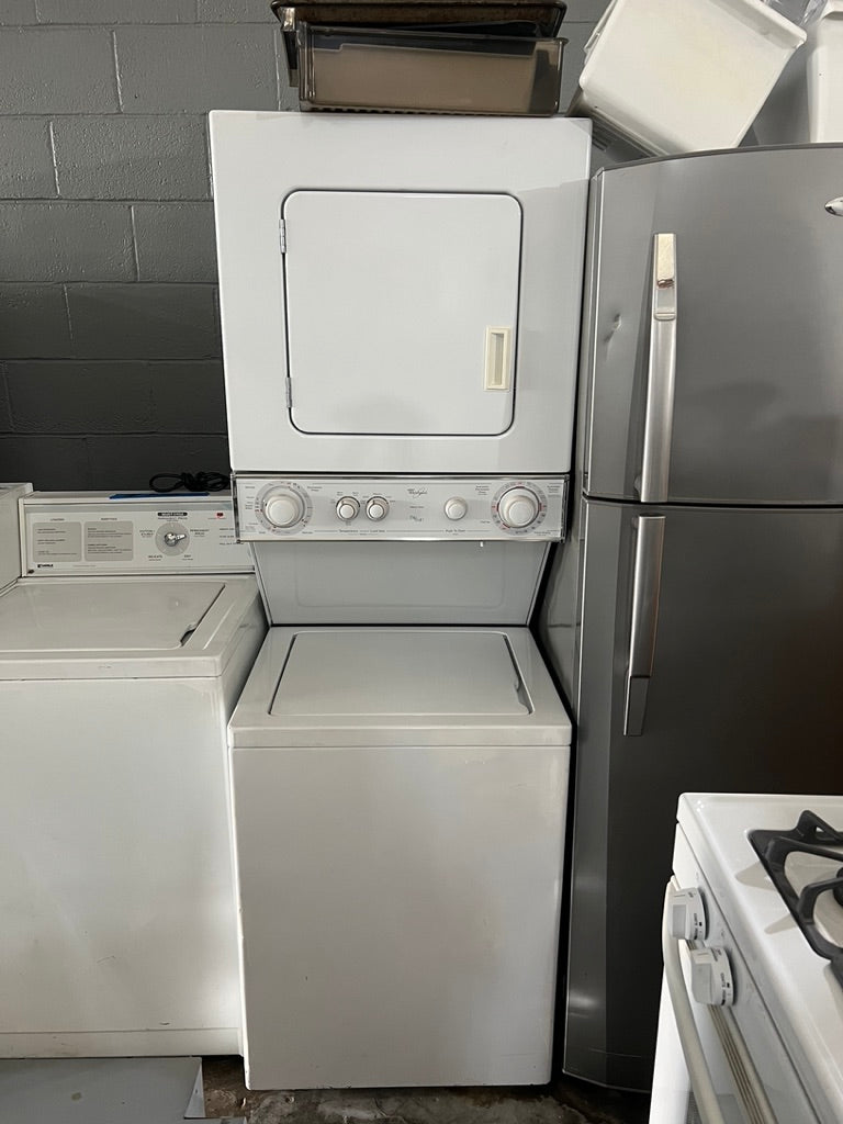 Whirlpool 24 Inch Washer & Electric Dryer In White Laundry Center,  lte5243dqb, 888746