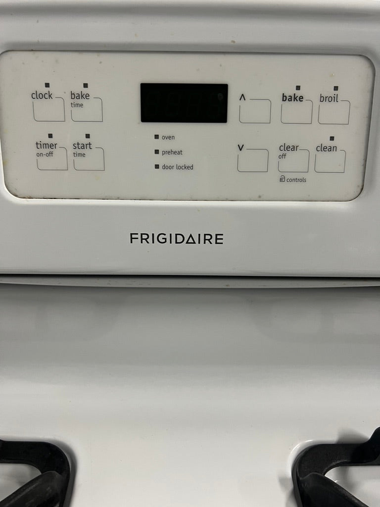 30" Frigidaire Gas Range Stove in White Used & Working 888115