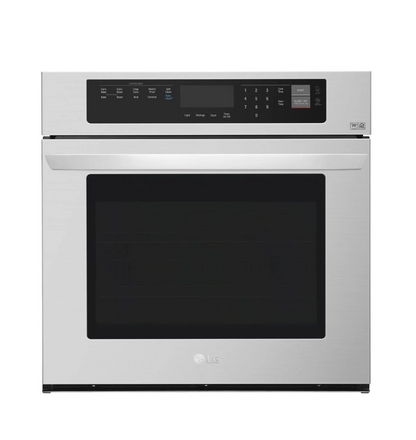 LG 30 Inch Single Electric Wall Oven LWS3063ST,Convection,Favorites EasyClean,4.7 Cu. Ft. Capacity,NFC Tag On Technology, 12 HR Automatic Shut-Off,Brilliant Blue Interior,Broiler Pan,Stainless Steel,New,888429