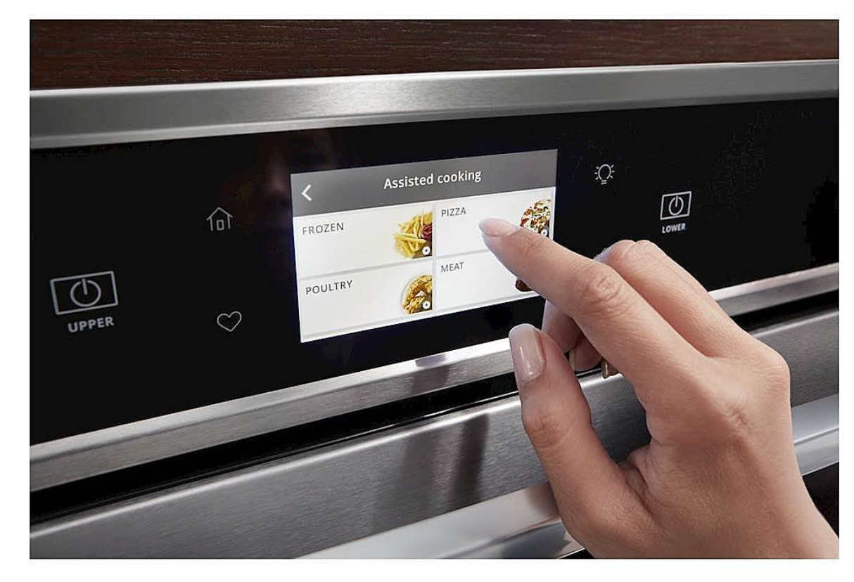 Whirlpool 30 Smart Combination Wall Oven WOC54EC0HS Frozen Bake Temperature Sensor Multi-Step Cooking Rapid Preheat Keep Warm Setting Star K,Compliant Sabbath Mode 6.6 Cu. Ft. Total Capacity Stainless Steel New 888994